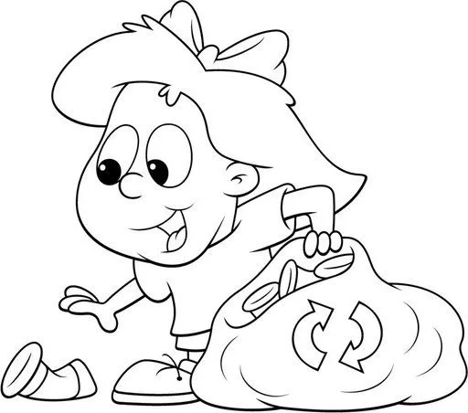 Dibujos para colorear de reciclaje para niños - Imagui Dibujos para colorear de reciclaje para niños - Imagui