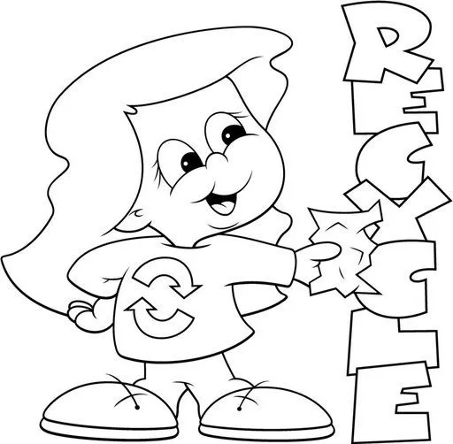 Dibujos para colorear de reciclaje para niños - Imagui Dibujos para colorear de reciclaje para niños - Imagui
