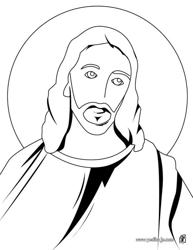 Dibujos para colorear SEMANA SANTA, Cristo para imprimir