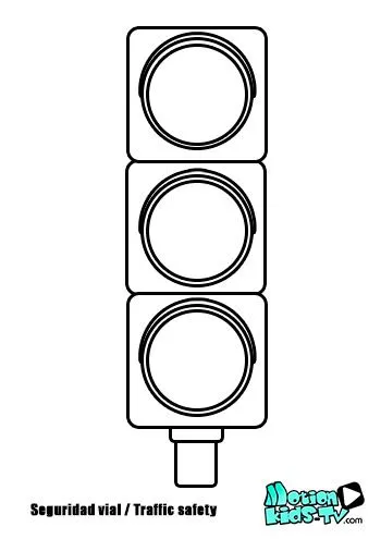 Dibujos para colorear la señales de tráfico