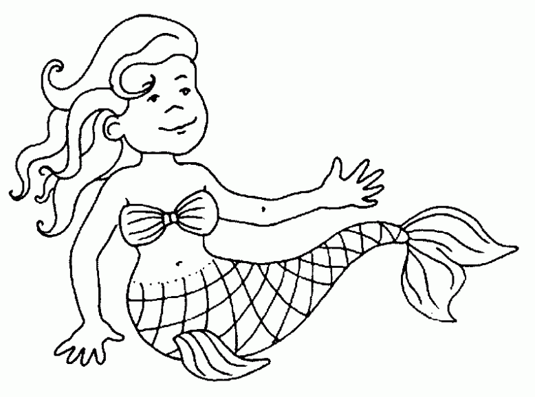 Dibujos para imprimir y colorear: Sirenas para colorear