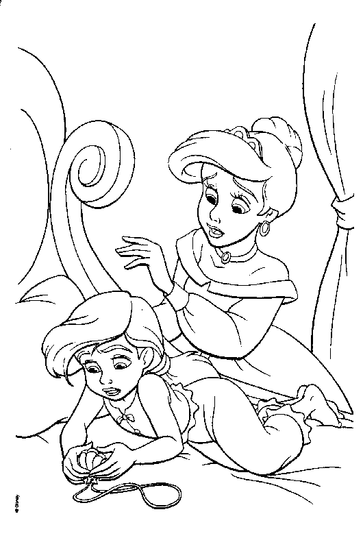 Dibujos para colorear de la sirenita Ariel bebé - Imagui