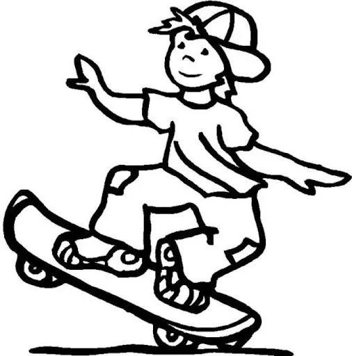 Dibujos para colorear skate - Imagui