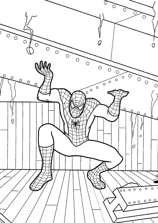 Dibujos para colorear de Spiderman o El Hombre Araña, Plantillas ...