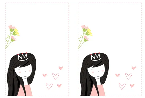 Dibujos para Colorear: Tarjetas de cumpleaños de princesas para ... Dibujos para Colorear: Tarjetas de cumpleaños de princesas para ...