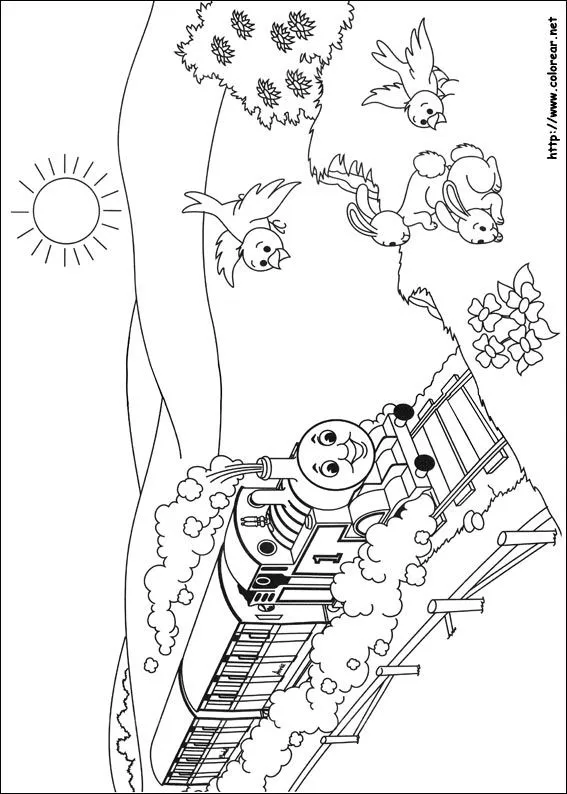 Dibujos para colorear de Thomas y sus amigos Dibujos para colorear de Thomas y sus amigos