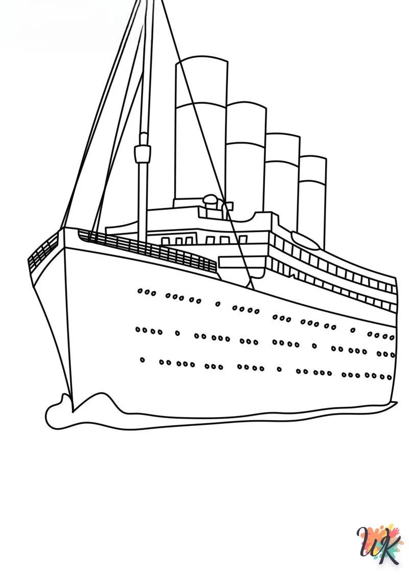 Dibujos Para Colorear Titanic - Creatividad E Imaginación