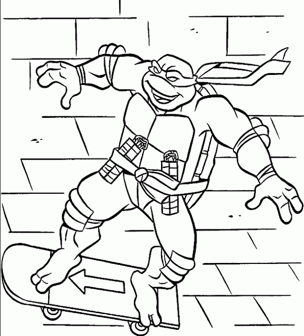 Dibujo de Tortugas Ninja. Dibujo para colorear de Tortugas Ninja ...