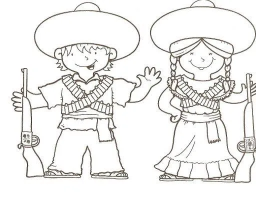 Fiestas de Mexico para colorear ~ Dibujos para Colorear Infantil