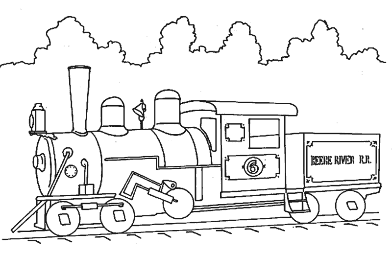 Dibujos para colorear de Trenes, Plantillas para colorear de Trenes