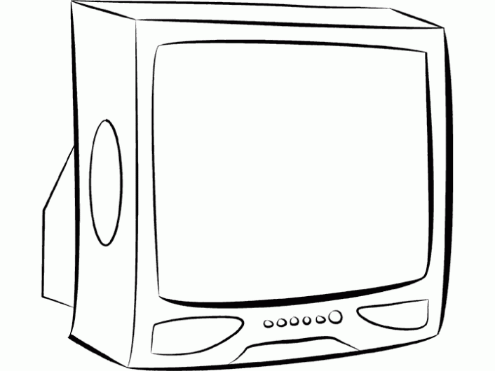 Dibujos para colorear television - Imagui