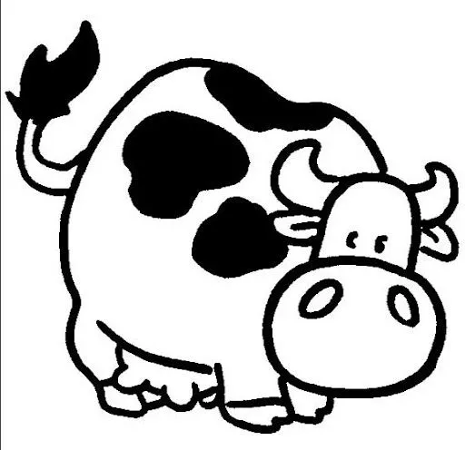 Dibujos para colorear de una vaca lechera - Imagui