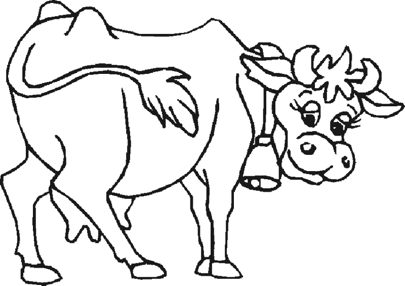 Dibujos para colorear de Vacas, Bos taurus, ganado bovino ...