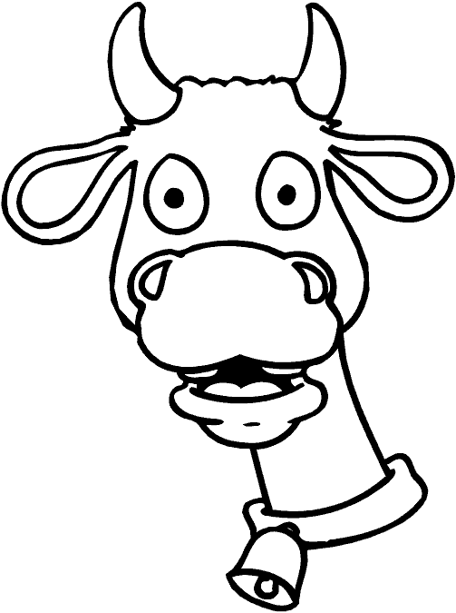 Caritas de vacas para pintar - Imagui