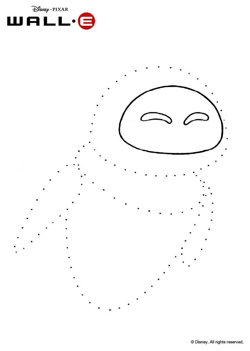 Dibujos para colorear WALL-E - EVA para imprimir Dibujos para colorear WALL-E - EVA para imprimir