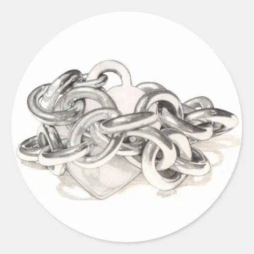 Dibujos de corazones con cadenas a lapiz - Imagui