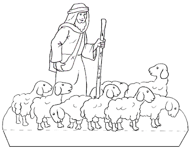Dibujos Cristianos Para Colorear: Pastor de Ovejas para colorear Dibujos Cristianos Para Colorear: Pastor de Ovejas para colorear