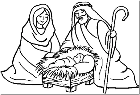 Dibujos cristianos navidad para colorear | Busco Imágenes
