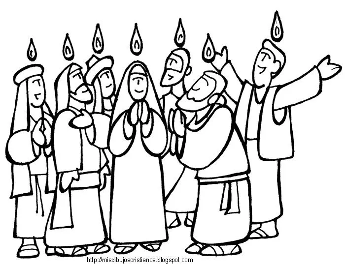 Mis Dibujos Cristianos: Pentecostés / Pentecost