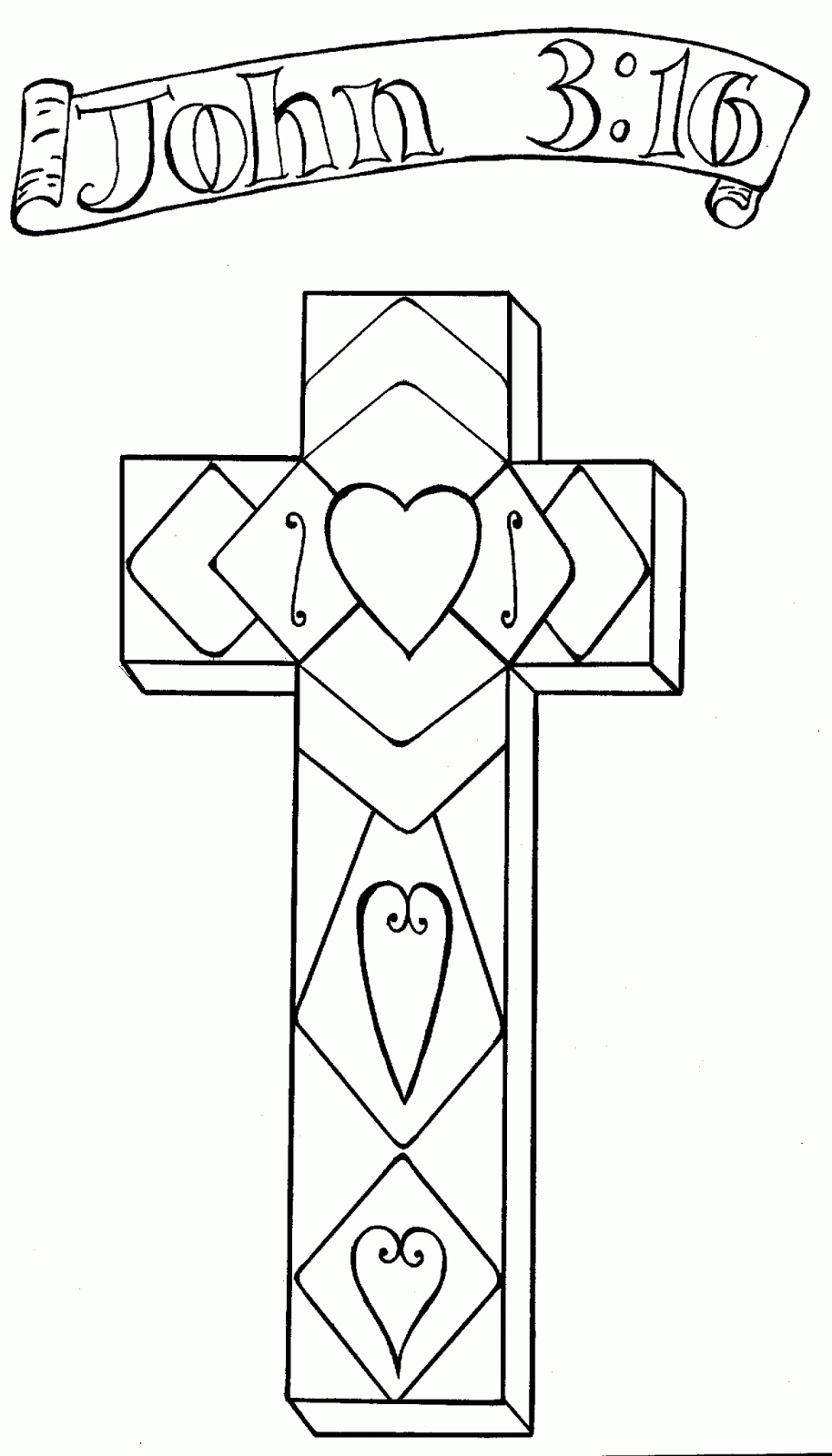 Dibujos de cruces para colorear - Imagui