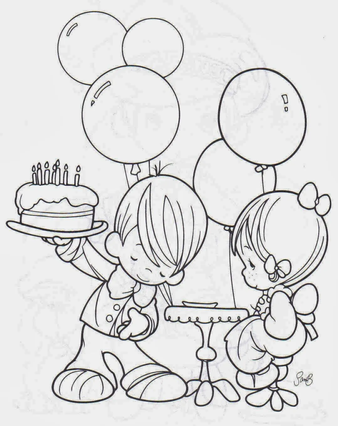 Dibujos de Cumpleaños para Colorear | Dibujos para Niños Dibujos de Cumpleaños para Colorear | Dibujos para Niños