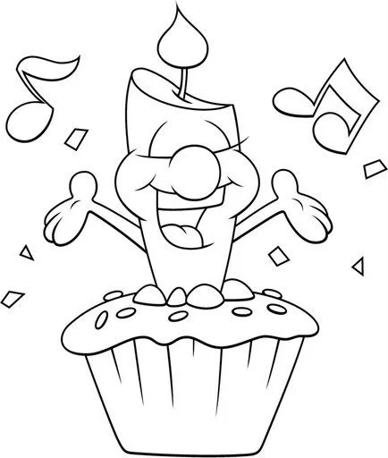 Cupcake free coloring pages | Coloring Pages