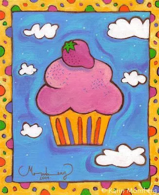 Dibujos cupcakes para colorear - Imagui