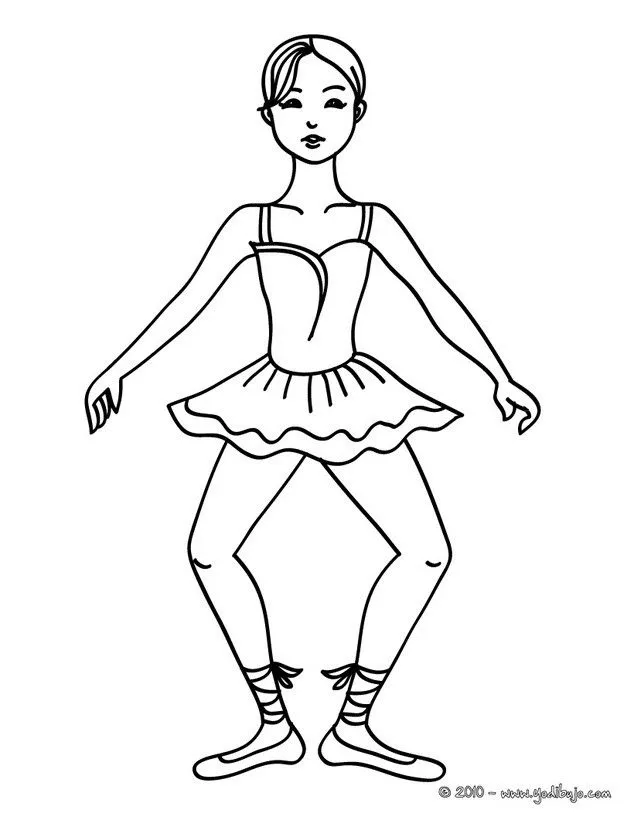 Dibujos de DANZA BALLET para colorear, un plie durante la clase de ... Dibujos de DANZA BALLET para colorear, un plie durante la clase de ...