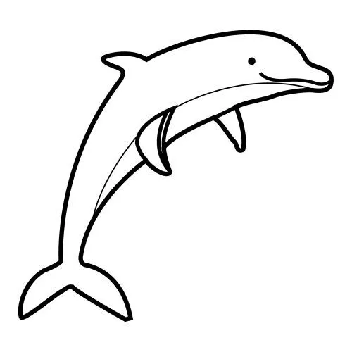 Dibujos de delfínes para calcar - Imagui