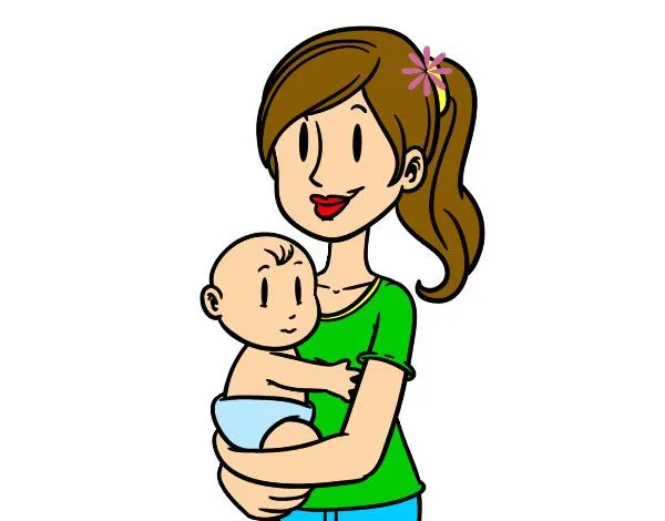 Dibujo de En brazos de mamá pintado por Genesis_23 en Dibujos.net ...