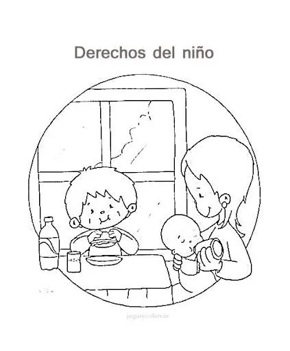 Dibujos de los derechos del niño para pintar | Manualidades ...