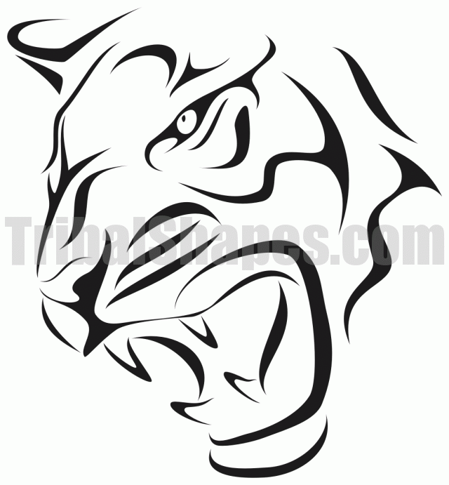 Tigres dibujos tribal - Imagui