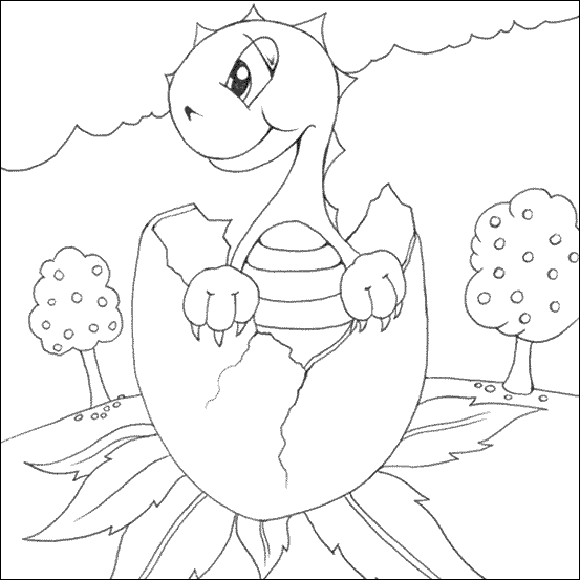 Dibujos para colorear de dinosaurios para niños - Imagui