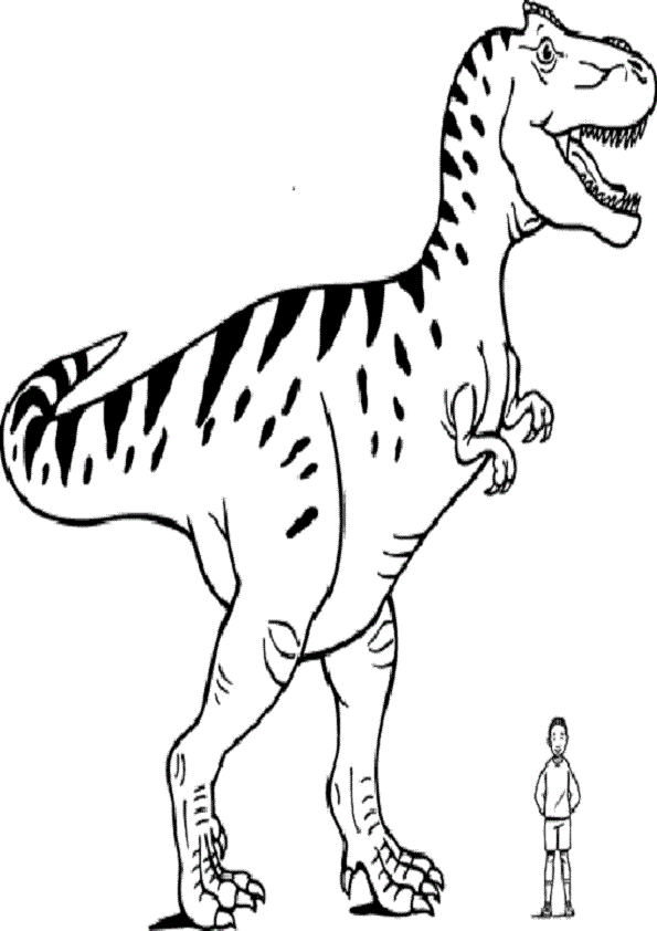 Alosaurio para colorear - Imagui