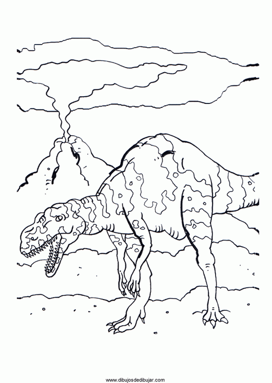 Dibujos de dinosaurios para colorear e imprimir (3 de 6) | Dibujos ...