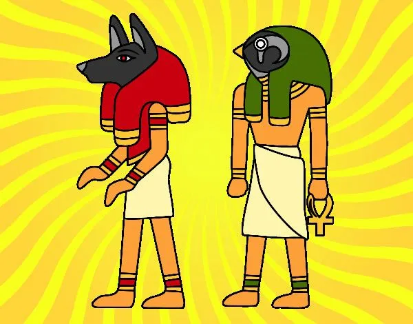 Dibujos de Dioses egipcios para Colorear - Dibujos.net