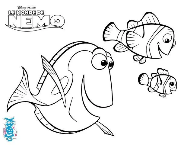 Dibujos DISNEY para colorear, Buscando a Nemo para imprimir