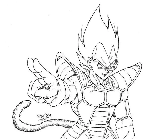 Imagenes de Dragon Ball Z para dibujar de vegeta - Imagui