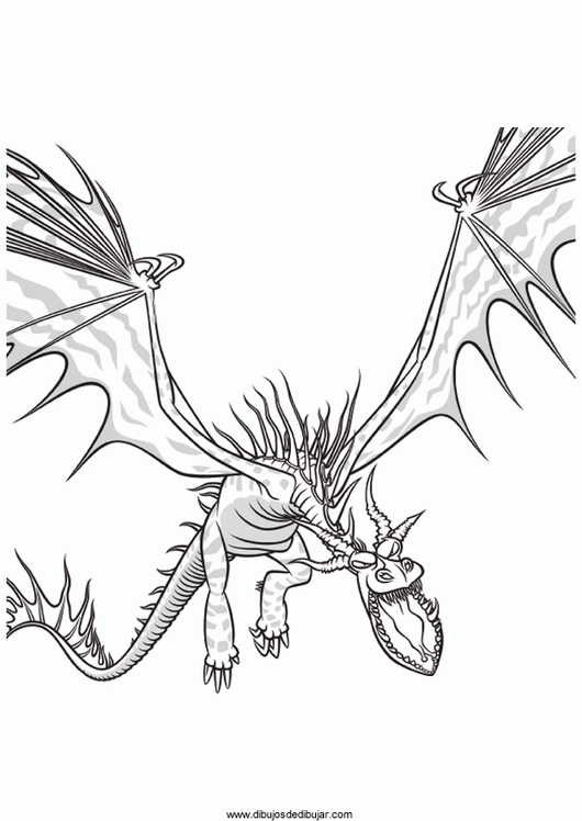 Dibujos de dragones para colorear e imprimir (1 de 3) | Dibujos de ...