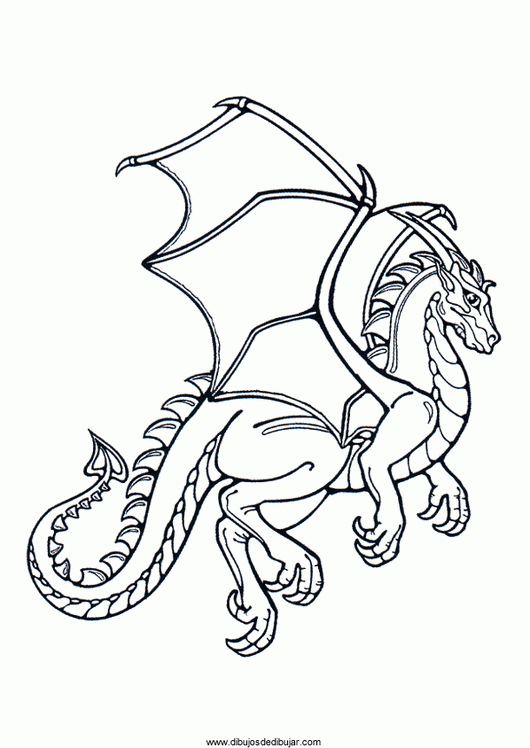 Dibujos de dragones para colorear e imprimir (2 de 3) | Dibujos de ...