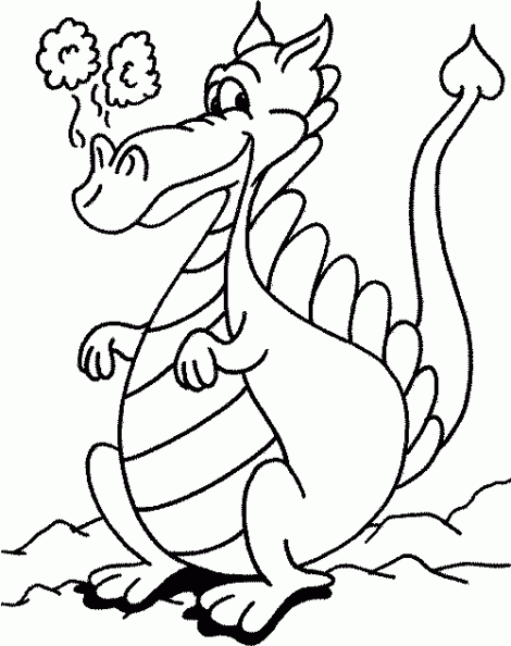 Dibujo de dragon para niños - Imagui