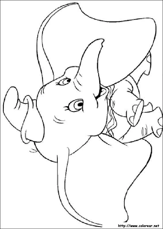 Dibujos de Dumbo para colorear en Colorear.net