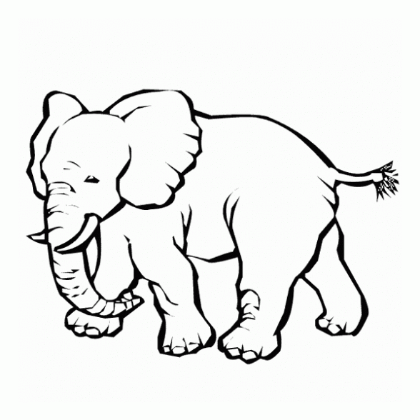 Dibujo de Elefantes para colorear. Dibujos infantiles de Elefantes ... Dibujo de Elefantes para colorear. Dibujos infantiles de Elefantes ...