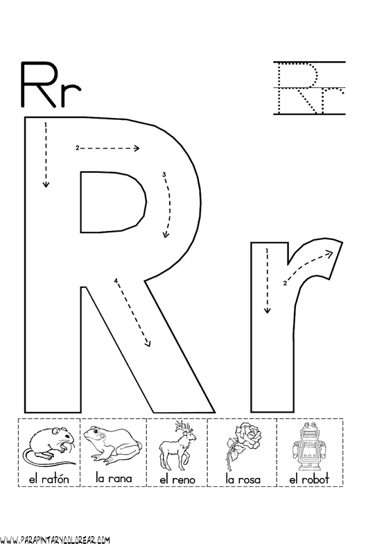 Dibujos que empiecen con r para colorear - Imagui