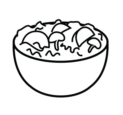 Dibujos de ensaladas para colorear - Imagui
