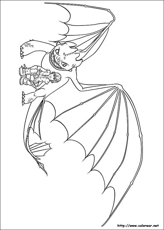 Dibujos de Cómo entrenar a tu Dragón para colorear en Colorear.net