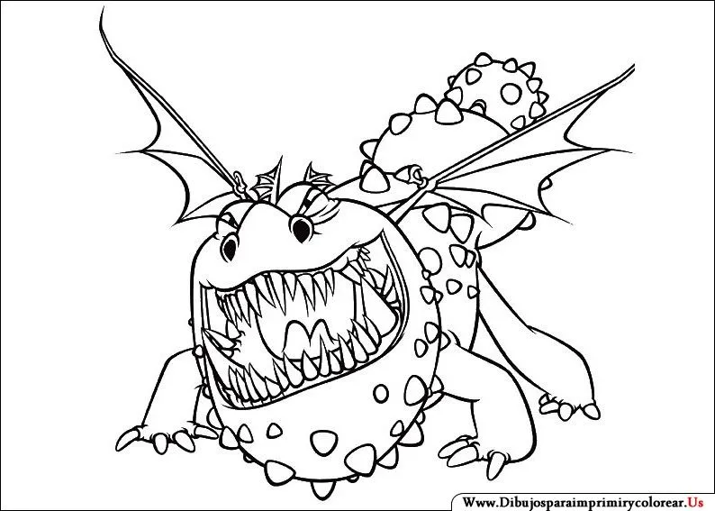 Dibujos de cómo entrenar a tu dragón para colorear - Imagui