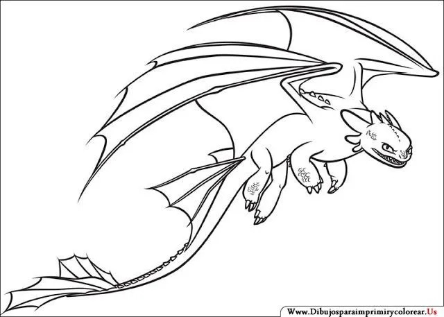 Dibujos de Cómo entrenar a tu Dragón para Imprimir y Colorear ...