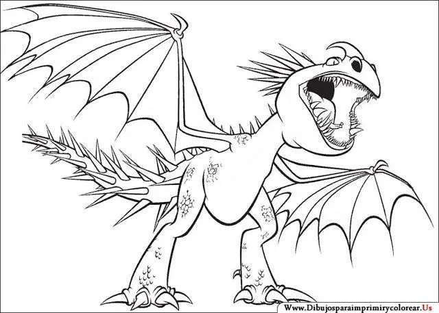 Dibujos de Cómo entrenar a tu Dragón para Imprimir y Colorear ...