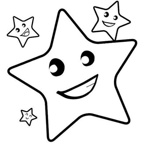 Dibujos de estrellas con carita graciosa para dibujar - Imagui